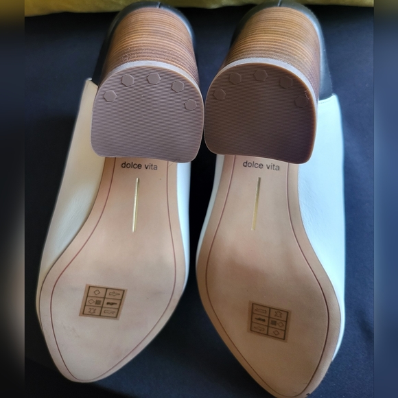 NWOT White Leather Block Heeled Bootie Dolce Vita - Picture 3 of 10